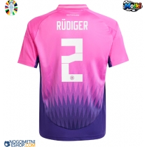 Moški Nogometni dresi Nemčija Antonio Rudiger #2 Gostujoči EP 2024 Kratek Rokav